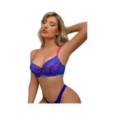 Imagem de Sutiã Push up De Renda Estilo Francês Para Mulheres, Confortável E Res