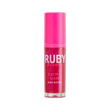 Imagem de Gloss Glitter Electric Glaze - Ruby Kisses Cor:Unicorn, Fuchsia
