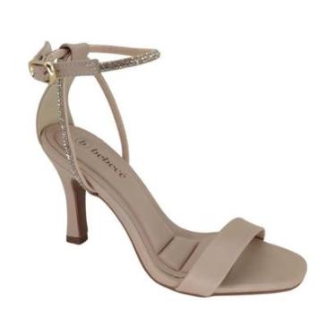 Imagem de Sandália Bebecê Salto Médio Strass T7539467 - Feminino-Feminino