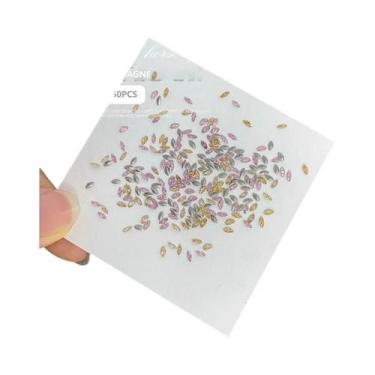 Imagem de 50 Peças De Mini Strass De Cristal K9 Com Base Pontiaguda, Diamantes C