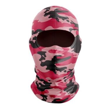 Imagem de Balaclava Touca Ninja Motoqueiro Anti Calor Proteção UV Camuflada Exér