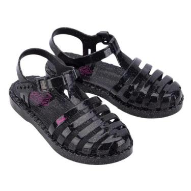 Imagem de Sandalia Infantil Barbie Duo Grendene Kids Menina Cor:Preto/GlitterTam