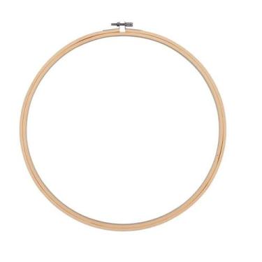 Imagem de Bastidor de Bambu com Tarraxa de 20 cm para Bordado e Artesanato - no-