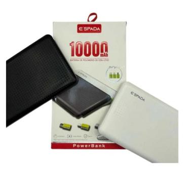 Imagem de Carregador Portátil Slim 10000mAh Power bank Espada PN-951E - Preto - 