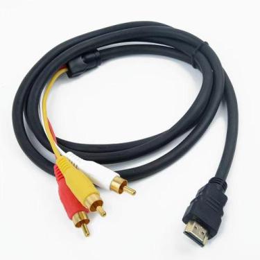 Imagem de Cabo Conversor Hdmi x Av 3 Rca 1.5 Metros LE-6616 - RPC