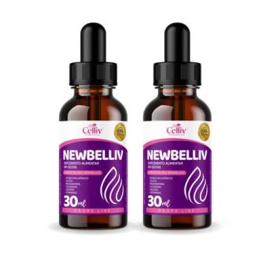 Imagem de Kit 2 Newbelliv Ácido Hialurônico, Silício, Resveratrol, Colágeno e Se