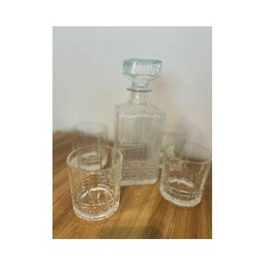 Imagem de Jogo de Wisky - 01 Garrafa 880 ml +04 copos 333 ml - DAY HOME