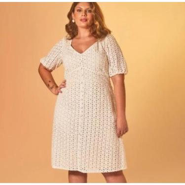 Imagem de Vestido Plus size curto em laise off tamanho 48 - Shanes 
