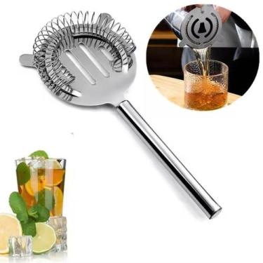 Imagem de Coador Para Gelo Inox Bar  Coqueteleira Bartender Profissional Drink B