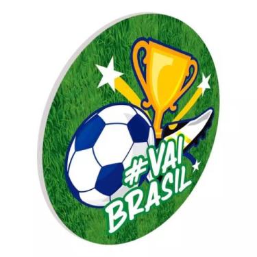 Imagem de Porta Copos Desenho Futebol do Brasil 2 Unidade - Lu Artes 