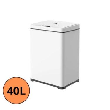 Imagem de Lixeira retangular inteligente 40L com sensor automática de proximidad