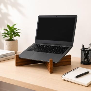 Imagem de Suporte Para Notebook MDF Ergonômico Mesa Escritório gamer