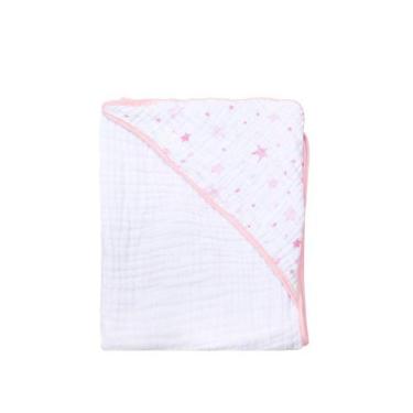 Imagem de Toalha de Banho Bebê com Capuz Soft Forrada Estampada Feminino - PAPI,