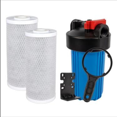 Imagem de Filtro Big Blue 10'' 2 Carbon Block Big 1 Alta Vazão 3000l - Royal B&B