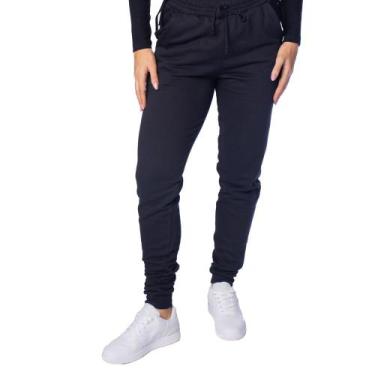 Imagem de Calça Feminina Rechsul Jogger Interior Peluciado Preta, Preto, P