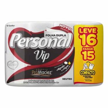 Imagem de Papel Higiênico Personal Vip Folha Dupla 30m C/16