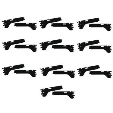 Imagem de Suporte Bandeja FIT SLG 0,40 Preto CH16 KIT 10 Pares - Amapá