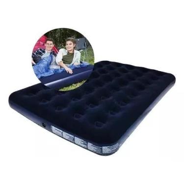 Imagem de Colchão Inflável Casal Resistente Para Camping Casa Bestway
