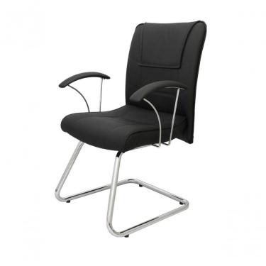 Imagem de Poltrona Diretor Ergonômica Base Fixa Linha Vivara Preto