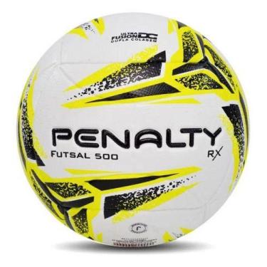 Imagem de Bola Penalty Futebol De Futsal Rx 500, Branco, Amarelo