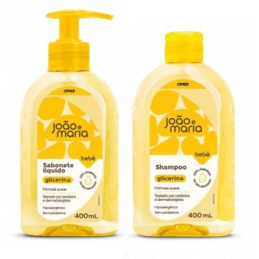 Imagem de Kit Cimed João e Maria Baby:Sabonete Liquido e Shampoo 400ml