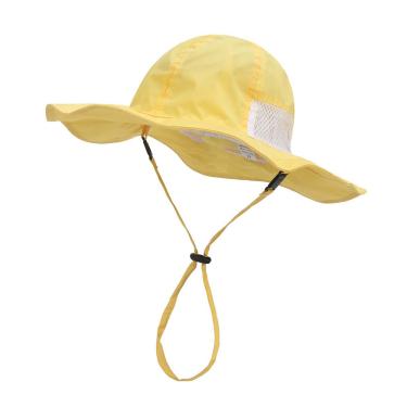 Imagem de Pano da memória malha chapéu de sol para bebê guarda-sol criança chapéu de pescador chapéu de proteção solar de praia
