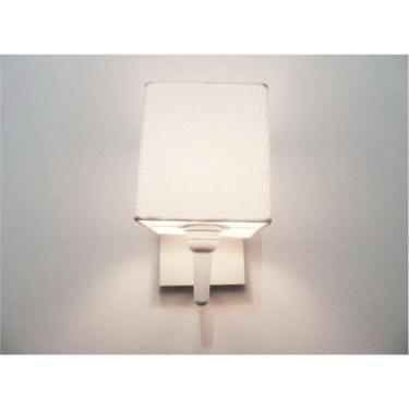 Imagem de Arandela Quadrada Base Alumínio Branco Bivolt Branco