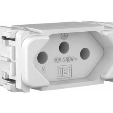 Imagem de Tomada 2P+T 10A  250V Composé Branco
