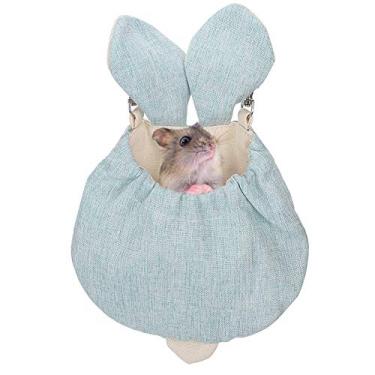 Imagem de Zerodis Cama suspensa para hamster, saco de dormir para animais de estimação pequeno hamster de porco holandês mini casa para porquinho-da-índia esquilo furão chinchila