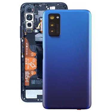 Imagem de HUANGYUNCHAO Acessórios telefônicos Tampa traseira original da bateria com lente de câmera para Huawei Honor V30 Substituição do telefone celular