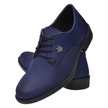 Imagem de Sapato Oxford Lona- Azul - Torrenezzi