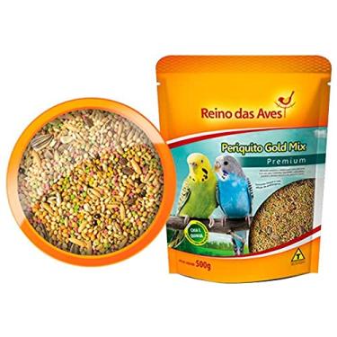 Imagem de Ração Para Aves Gold Mix Periquito 500g Reino Das Aves