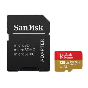 Imagem de Cartão De Memória Microsd 128Gb Sandisk Extreme C10 U3 V30 160Mb/S