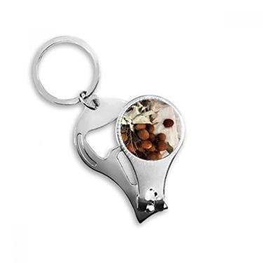 Imagem de Frescas frutas tropicais lichia imagem alicate anel chaveiro abridor de garrafa cortador