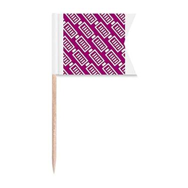 Imagem de Estampa de carimbo de energia com bateria, bandeiras de palito, marcação de etiquetagem para bolo de festa, placa de queijo