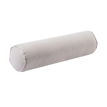 Imagem de Garende Almofadas de cilindro de pescoço redondo travesseiro de algodão oco, confortável, confortável, pescoço travesseiro travesseiro rolo para cama, BRANCO