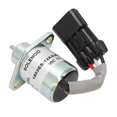 Imagem de DC12V Shutdown Válvula Solenóide Combustível Desligado Válvula Solenóide Parada de Combustível Válvula Solenóide Excavator Motor Genset Substituição para SA-4561-T