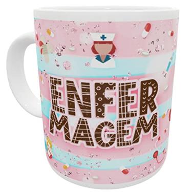 Imagem de Caneca curso enfermagem presente enfermeira faculdade