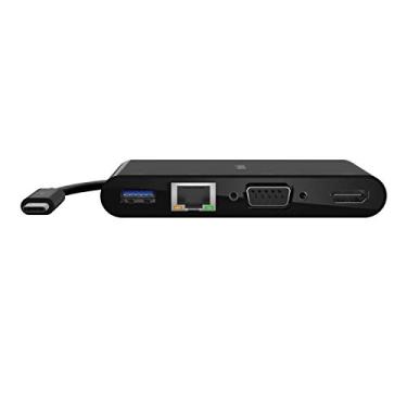 Imagem de Belkin Adaptador multimídia USB-C, HDMI/Ethernet/USB-A/USB-C/VGA, 11 cm, preto