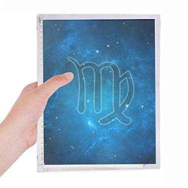 Imagem de Caderno de Constelação Virgem Zodíaco Noite Estrelada Diário Recarregável Diário Papelaria