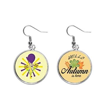 Imagem de Brinco de martelo pau do Carnaval Rio Brasil, brinco de folha de outono