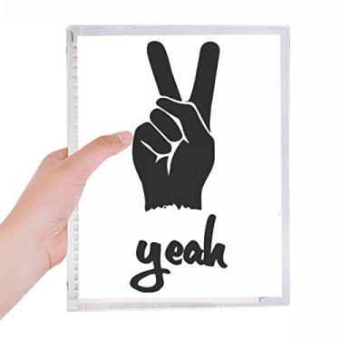 Imagem de Caderno de anotações de tesouras, caderno de gestos, folhas soltas, diário recarregável, papelaria