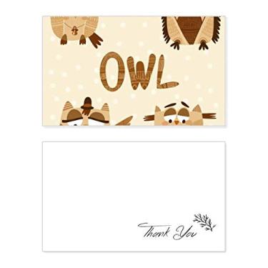 Imagem de Chapéu de vidro de sino, coruja, cartão de agradecimento, papel de aniversário, agradecimento de casamento