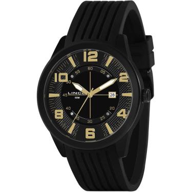 Imagem de Relógio LINCE masculino analógico preto MRN4695L P2PX
