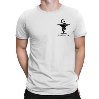 Imagem de Camiseta Farmácia,Masculina,Básica,100% Algodão,Estampada - Nobre