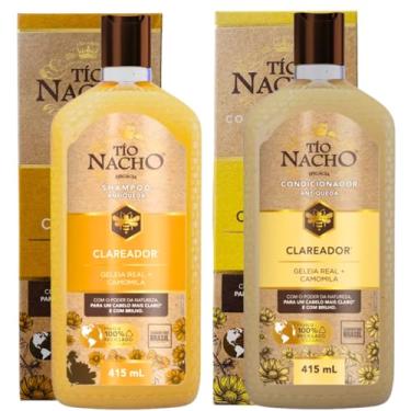 Imagem de Kit Tio Nacho Clareador Antiqueda Shampoo 415ml e Condicionador 415ml