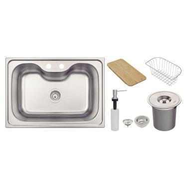 Imagem de Cuba Tramontina Morgana 60 FX Inox 69x49cm - Acetinado