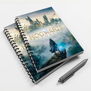 Imagem de Caderno Universitário 200 fls 10 Mat. Gamer Hogwarts Legacy