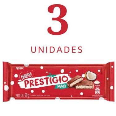 Imagem de Kit 3 Chocolate Prestígio Maxi 90G Nestlé - Nestle