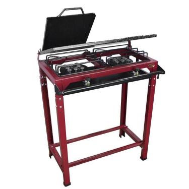 Imagem de Fogão Industrial 2 Bocas Alta Pressão + Chapa - ROA